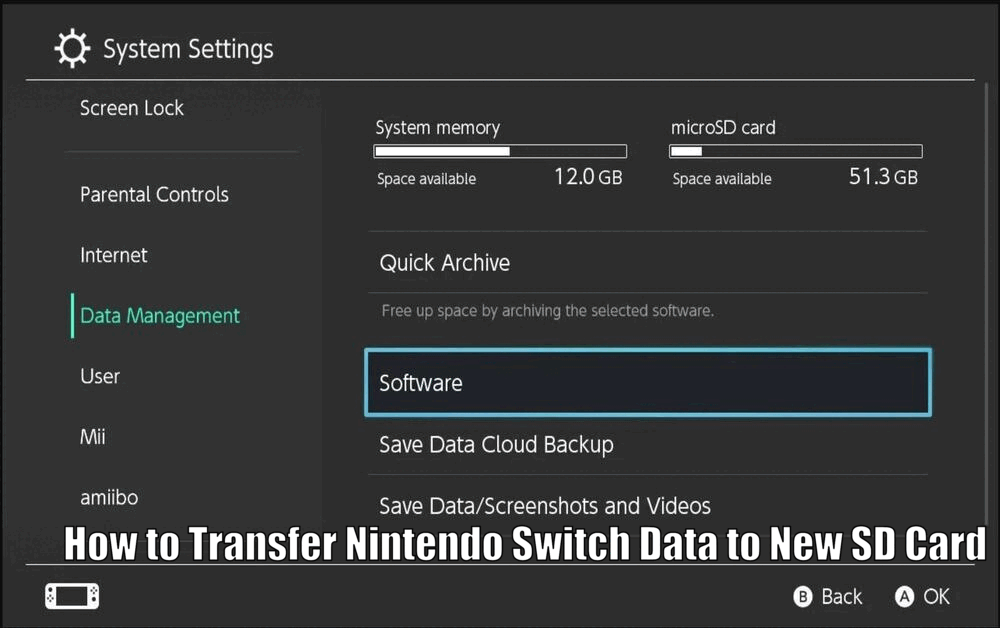 How to Transfer Nintendo Switch Data to New SD Card