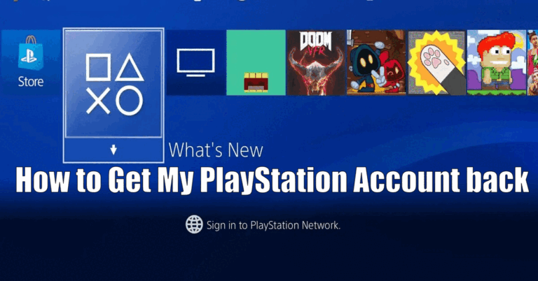 How to Get My PlayStation Account back