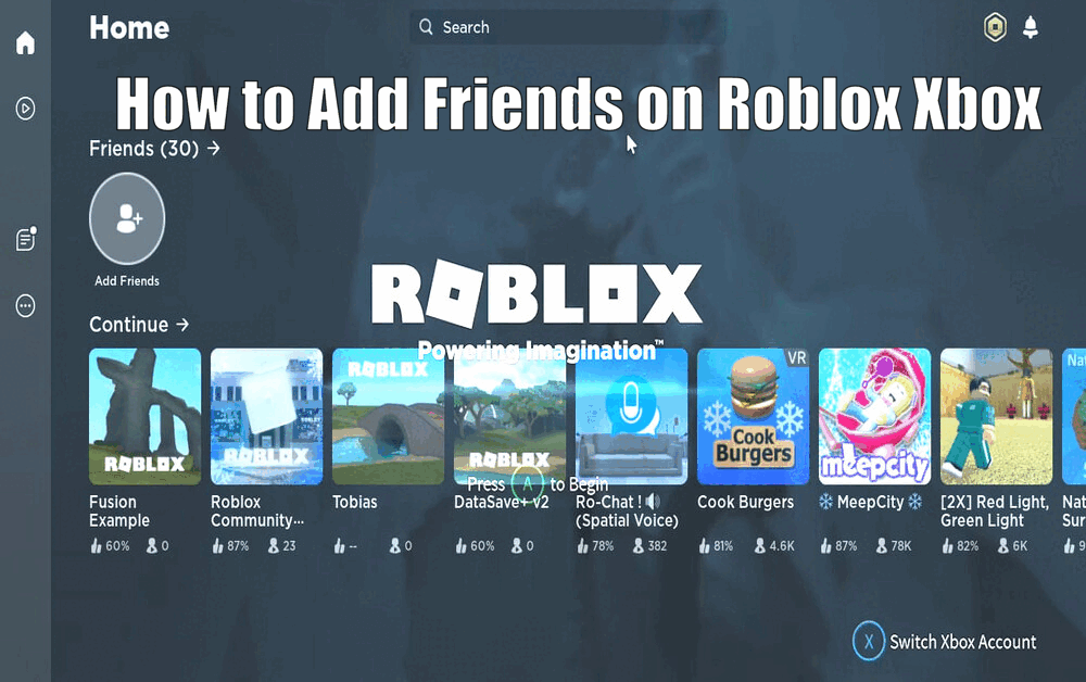 How to Add Friends on Roblox Xbox