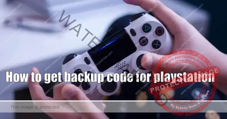 How to get backup code for playstation