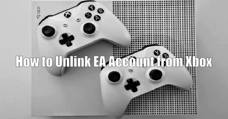 How to Unlink EA Account from Xbox