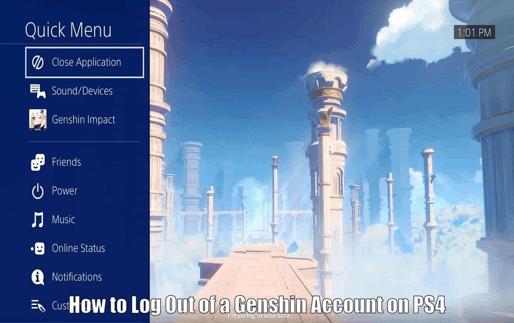 How to Log Out of a Genshin Account on PS4