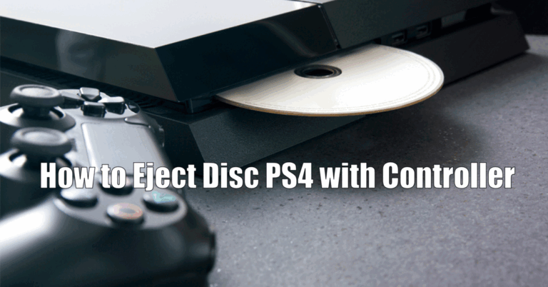 How to Eject Disc PS4 with Controller