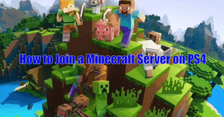 How to Join a Minecraft Server on PS4