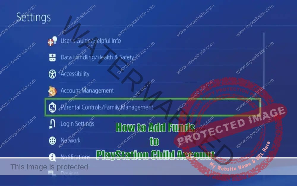 How to Add Funds to  PlayStation Child Account