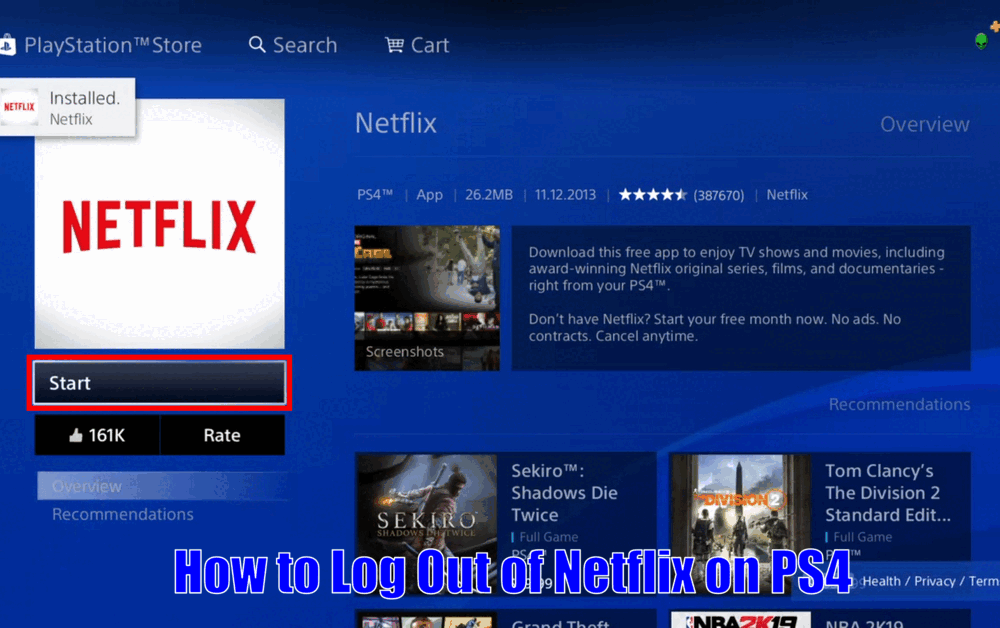 How to Log Out of Netflix on PS4