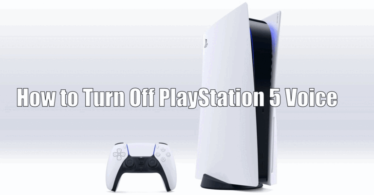 How to Turn Off PlayStation 5 Voice