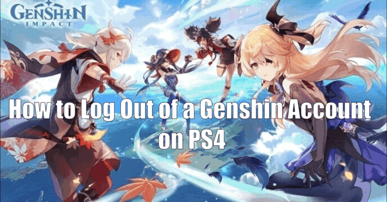 How to Log Out of a Genshin Account on PS4