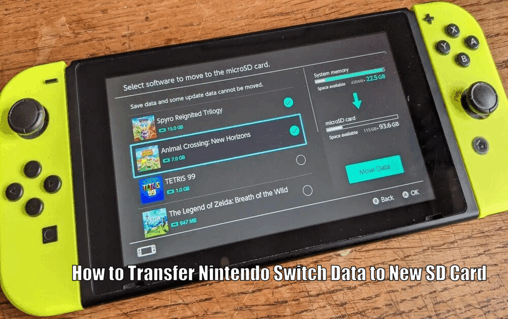 How to Transfer Nintendo Switch Data to New SD Card