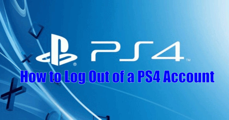 How to Log Out of a PS4 Account