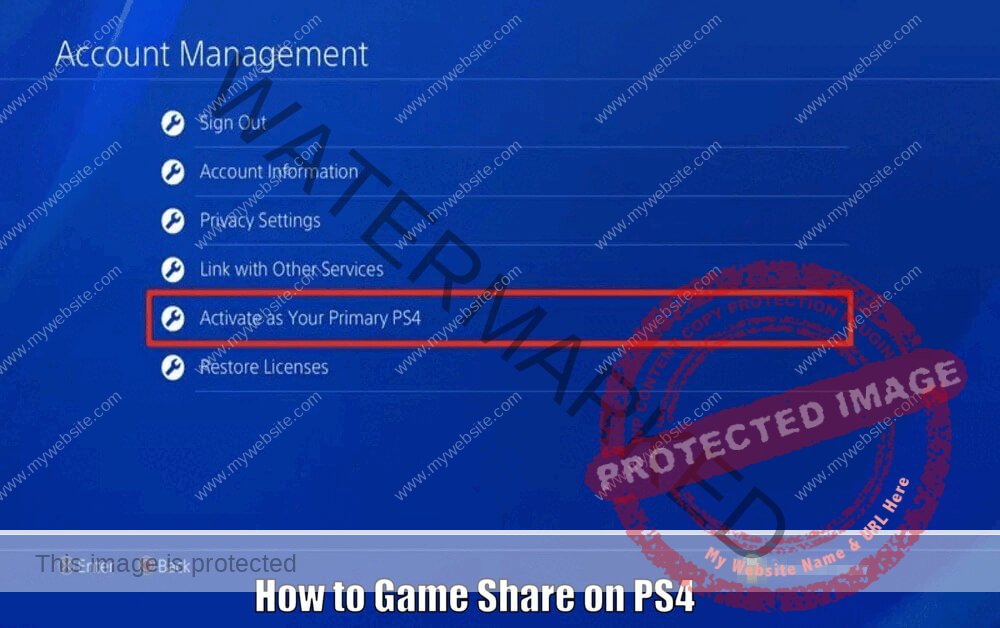 How to Game Share on PS4