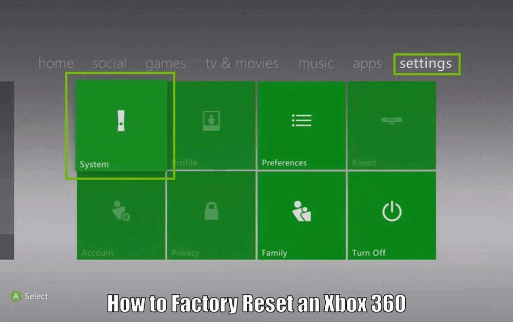 How to Factory Reset an Xbox 360