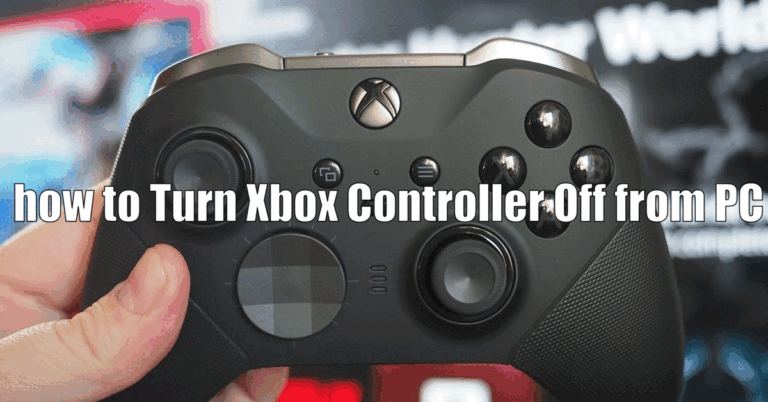 how to Turn Xbox Controller Off from PC