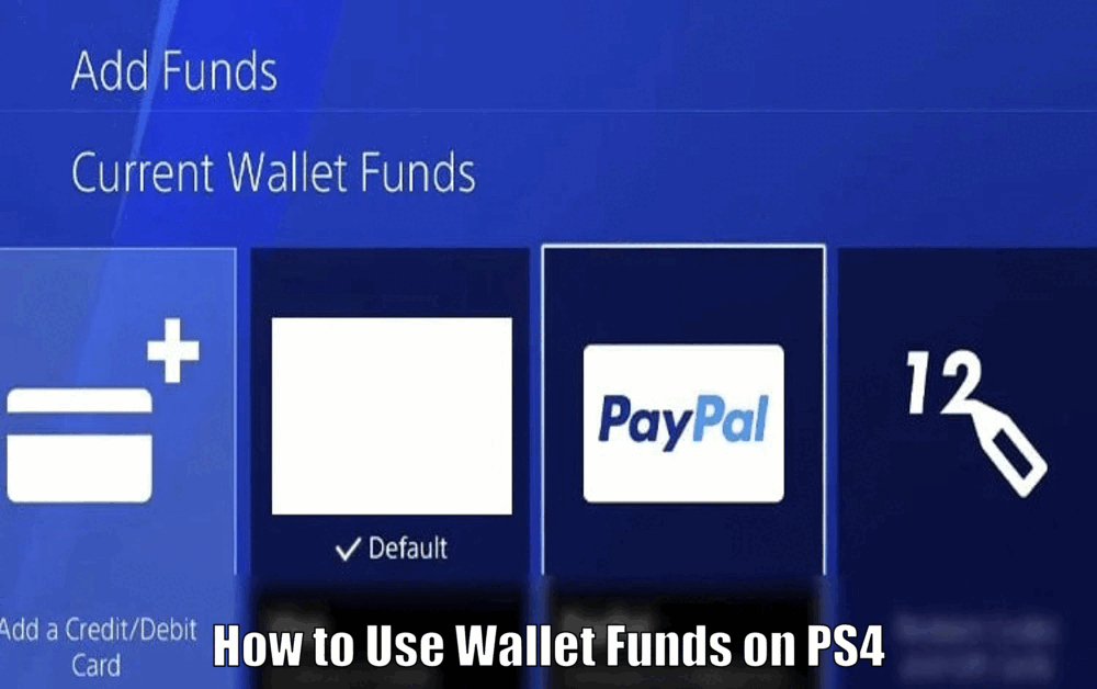 How to Use Wallet Funds on PS4