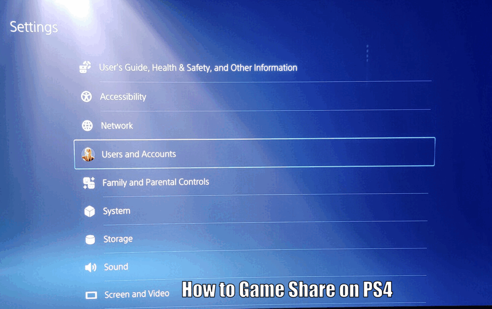 How to Game Share on PS4