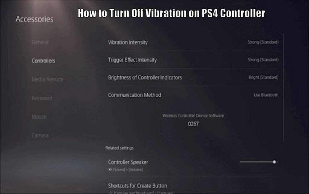 How to Turn Off Vibration on PS4 Controller