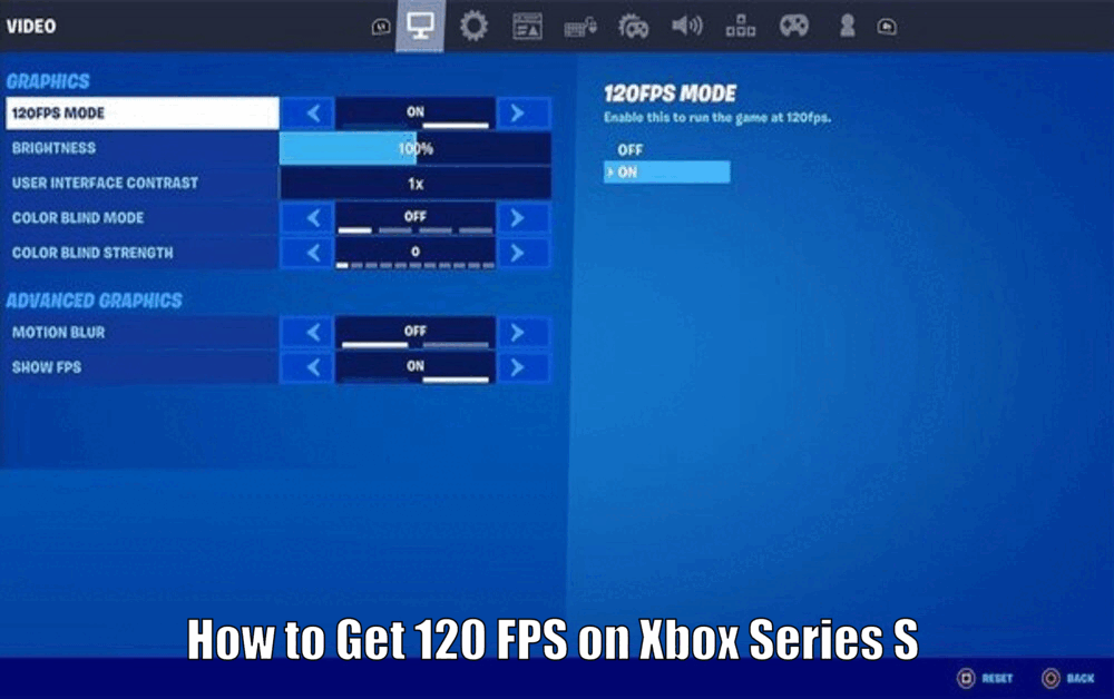 How to Get 120 FPS on Xbox Series S