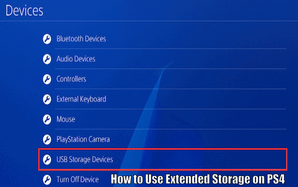 How to Use Extended Storage on PS4