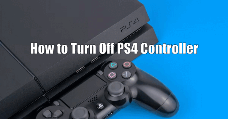 How to Turn Off PS4 Controller