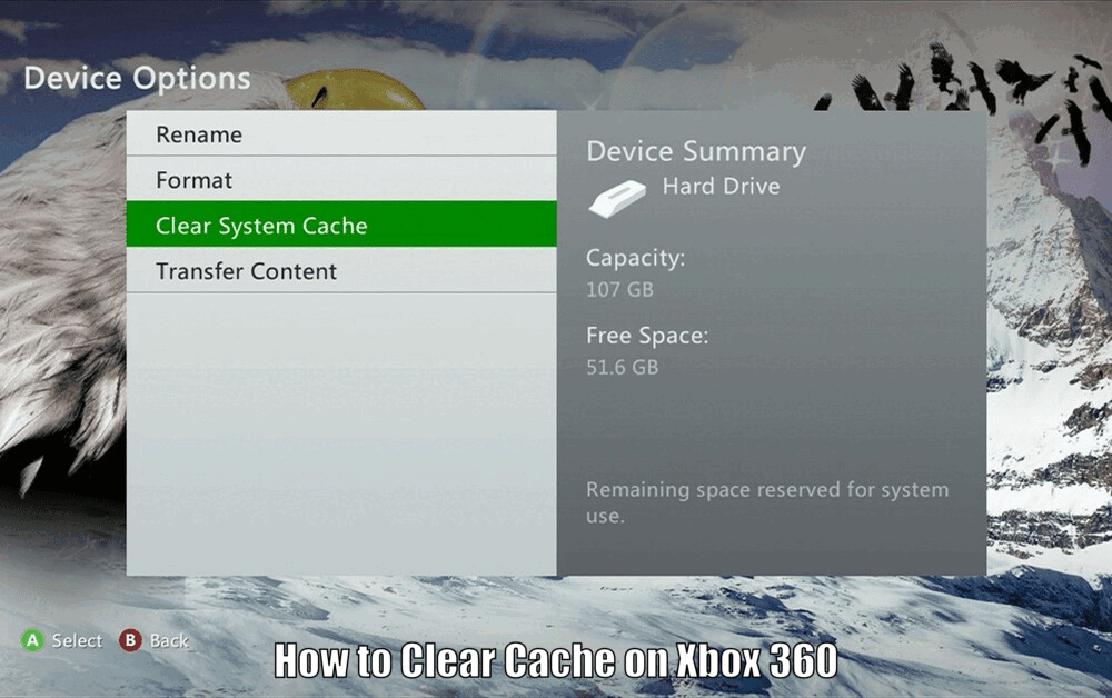 How to Clear Cache on Xbox 360