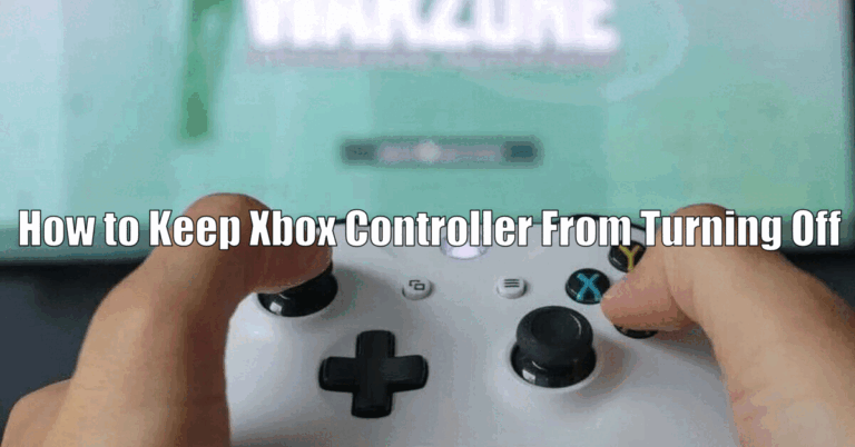 How to Keep Xbox Controller From Turning Off