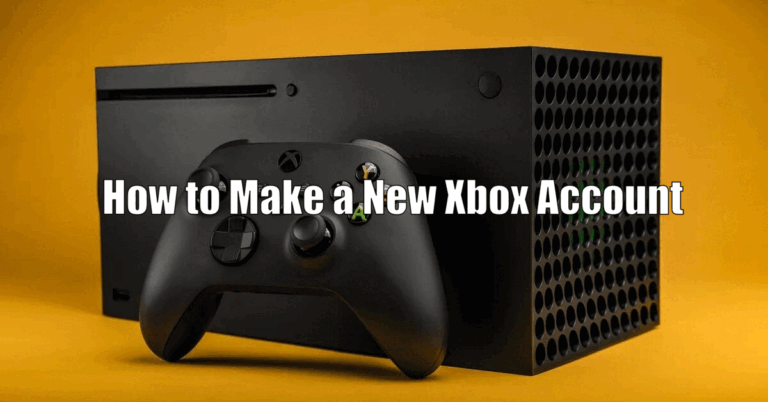 How to Make a New Xbox Account