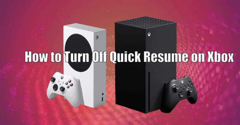 How to Turn Off Quick Resume on Xbox